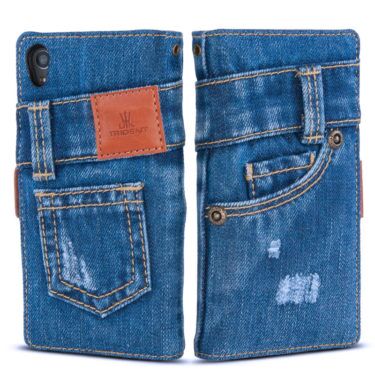 美品 jy3 デニムケース Xperia Z3 - JEANS ※XZ3非対応 - UK trident