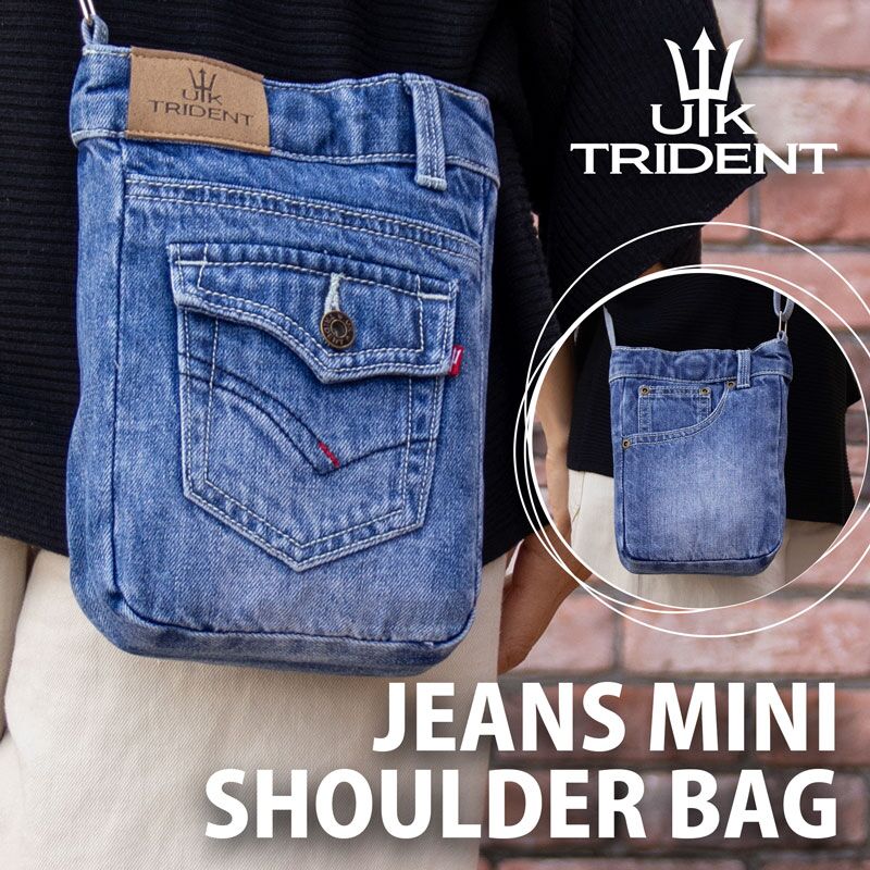 【おしゃれ】 デニムミニショルダー - trident UK バッグ