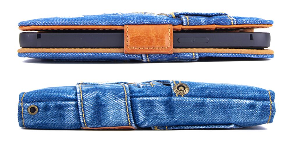 新品 本格ジーンズタイプ iPhone12ProMax ケース カバー 手帳型 iPhone 12 Pro Max (6.7\") - JEANS - UK trident