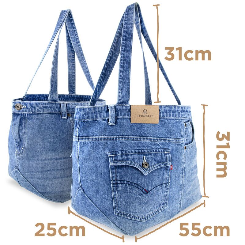 楽天市場】デニムバッグ リメイク DENIM 肩掛けバッグ トート