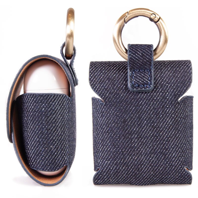 リッキー　バックチャーム♡AirPodsケース♡濃いデニム色 AirPods - Denim - UK trident