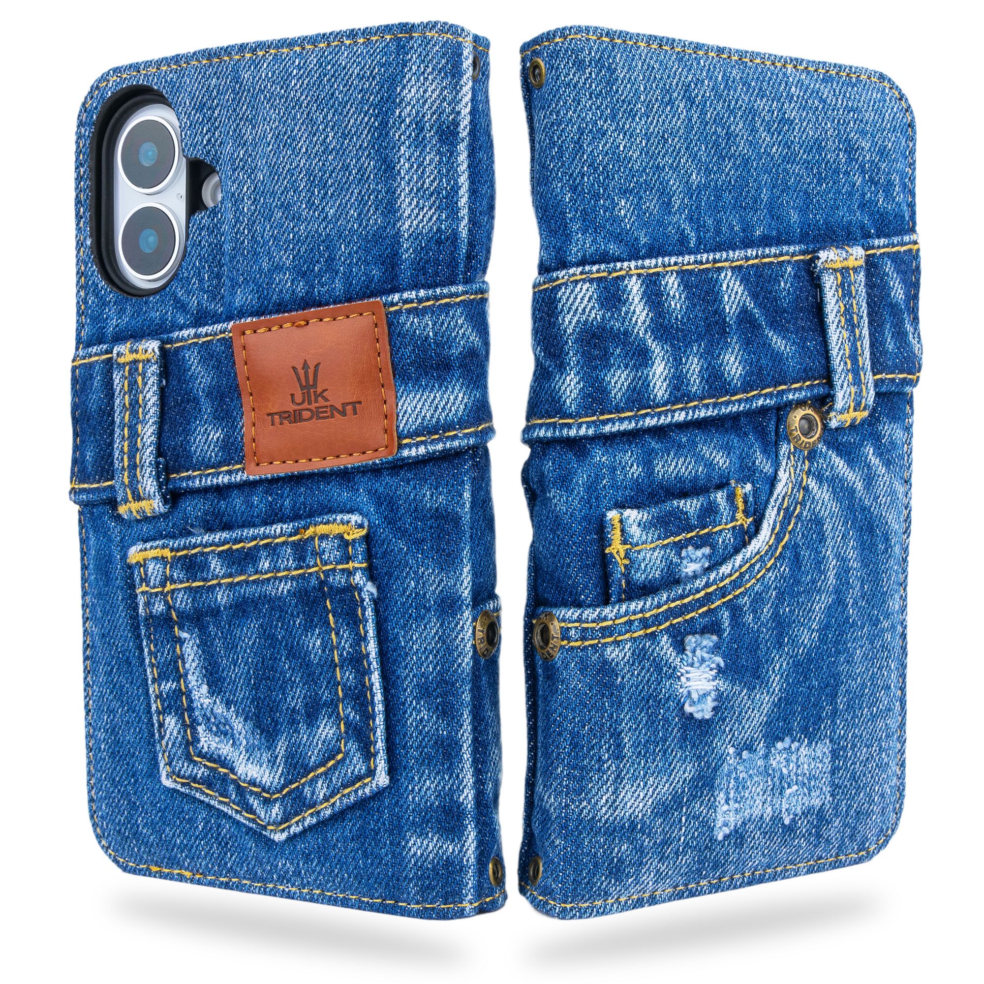 UK Trident iPhone16PLUS ジーンズケース